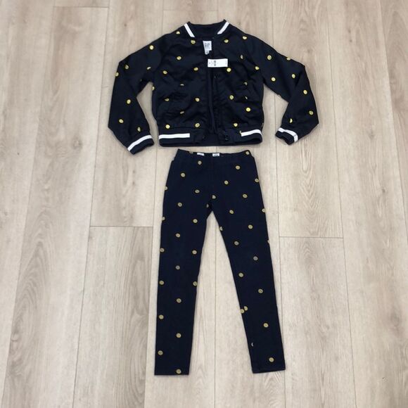 Emoji navy blue jacket and pants